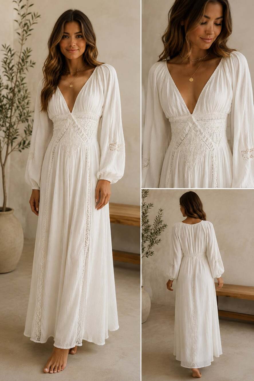 Free People Southwest Lace Maxi Dress XS